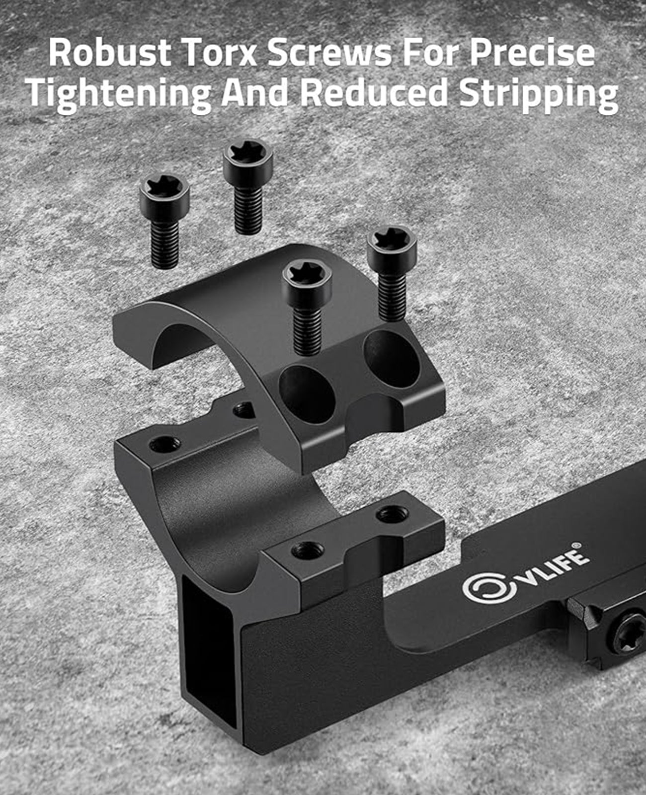 Feyachi High Profile Ring Mount, Support de Lunette de visée Offset Feyachi High Profile Ring Mount, Support de Lunette de visée Offset