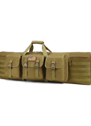 CVLIFE 42 Inches Double Soft Rifle Case Green Tactical Long Bag