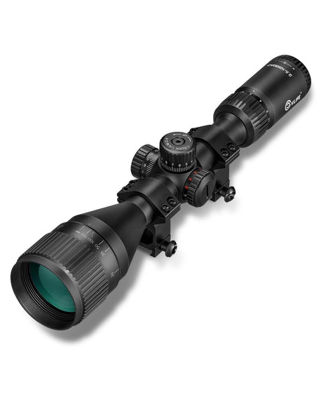 CVLIFE EagleFeather 2.5-10X50 AO Rifle Scope with Red/Green Illuminated Mil-dot Reticle