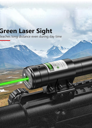CVLIFE Rifle Scope with Green Laser Sight