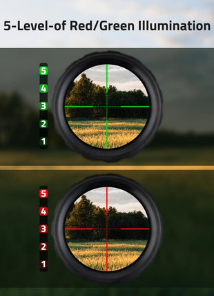 4-16X44 Scope with 5-Level-of Red/Green Illumination