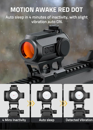 Motion Awake Red Dot Sight with Auto ON Vibration