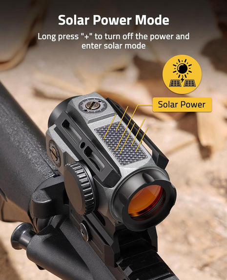 Red Dot Sight with Solar Power Mode