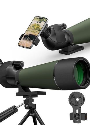 CVLIFE EagleTalon 20-60x80 Spotting Scope for Bird Watching, Target Shooting, Wildlife Viewing