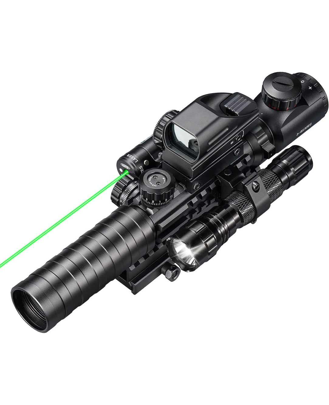 CVLIFE EagleTalon 3-9x32 5-in-1 Scope Combo with Dual Illuminated Rang