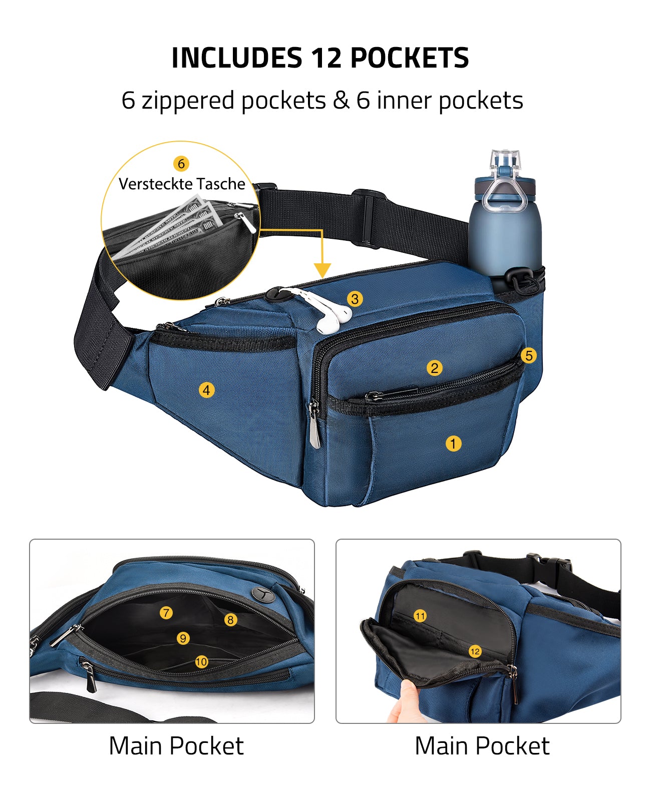 pocket 30mm belt bag