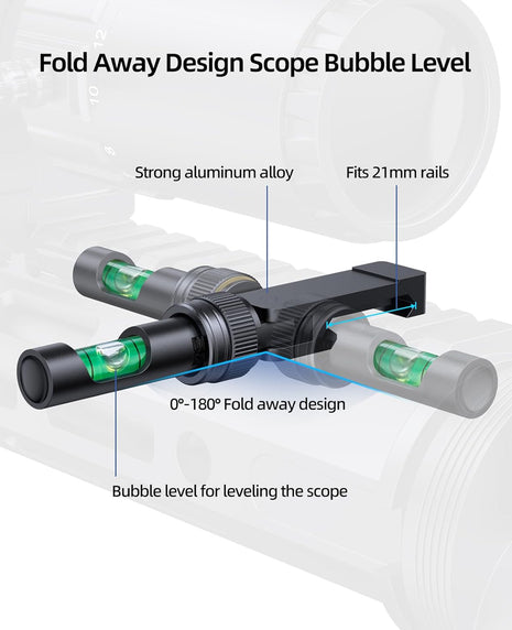 Fold Away Design Scope Bubble Level