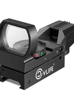 CVLIFE FoxSpook Motion Awake Multi Reticles Green & Red Dot Sight for Picatinny