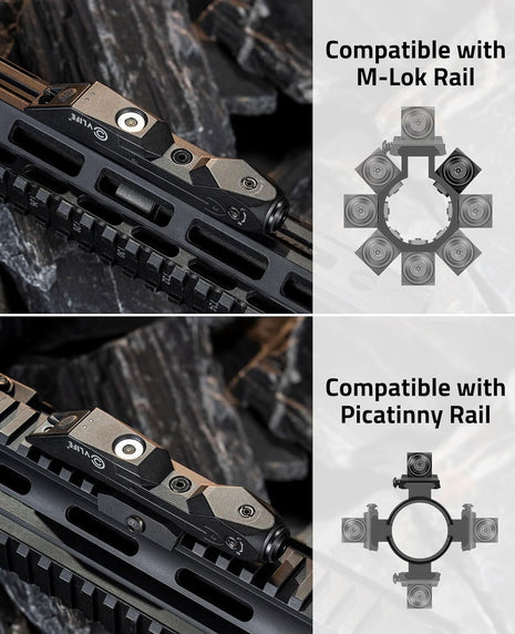 CVLIFE Green Laser Compatible with Picatinny Rail & M-lok Rail