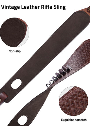 Vintage Leather Rifle Sling
