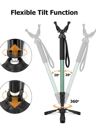 CVLIFE Tripod with Flexible Tilt Function