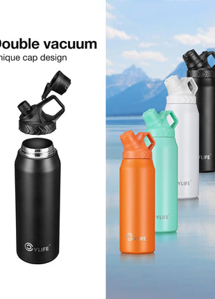 Double Vacuum Travel Thermos Bottle