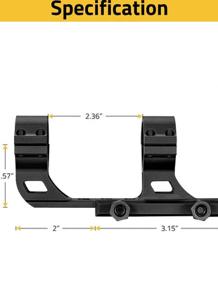The Specification of CVLIFE Cantilever Scope Mount