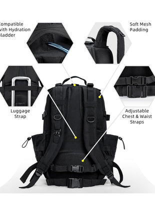 CVLIFE Military Backpack Compatible with Hydration Bladder