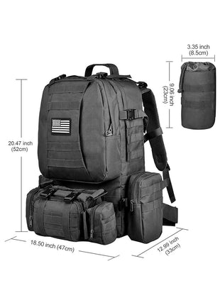 The Structure of CVLIFE Military Tactical Backpack 