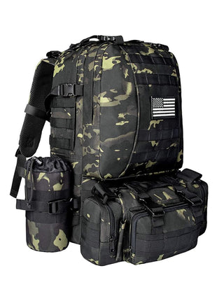 CVLIFE Black CP Military Tactical Backpack