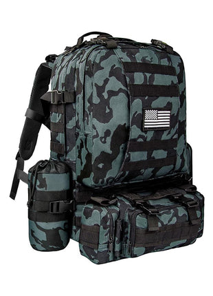 CVLIFE Black Blue Military Tactical Backpack