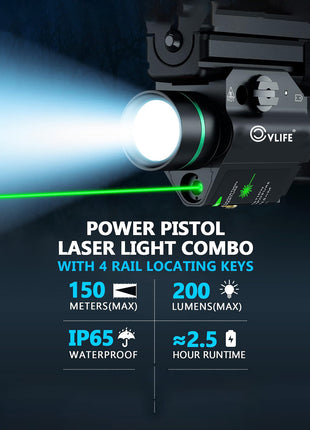 CVLIFE Power Pistol Laser Light Combo