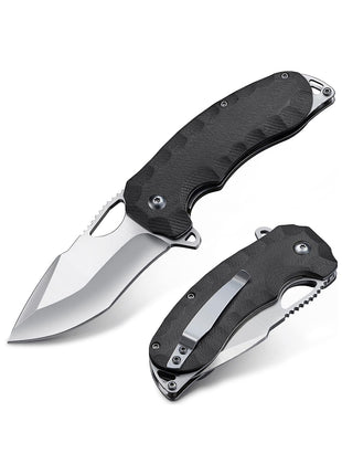 CVLIFE Pocket Knife for Men - 3.1'' Ultra Sharp Blade G10 Handle EDC Tactical Knife