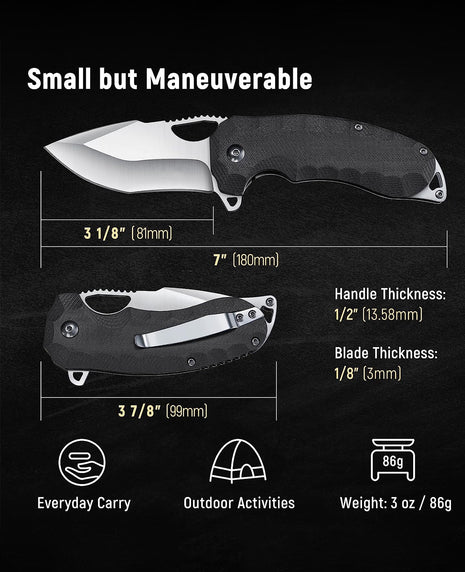 The Size of the CVLIFE Pocket Knife