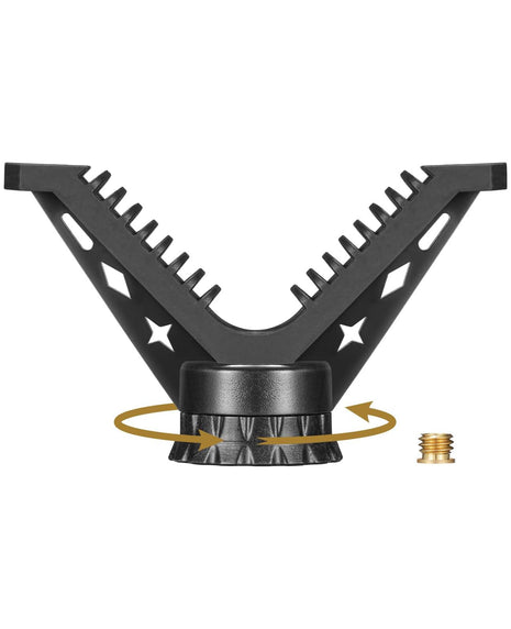 CVLIFE Portable Shooting Rest 360° Rotate V Yoke Holder Mount Attachment with 1 Pcs 3/8" Screw