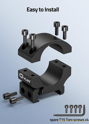 How to Install the CVLIFE Precision 1 Inch Scope Rings Scope Mount