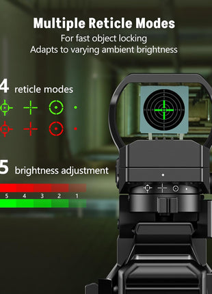 4 Adjustable Reticles Reflex Sight