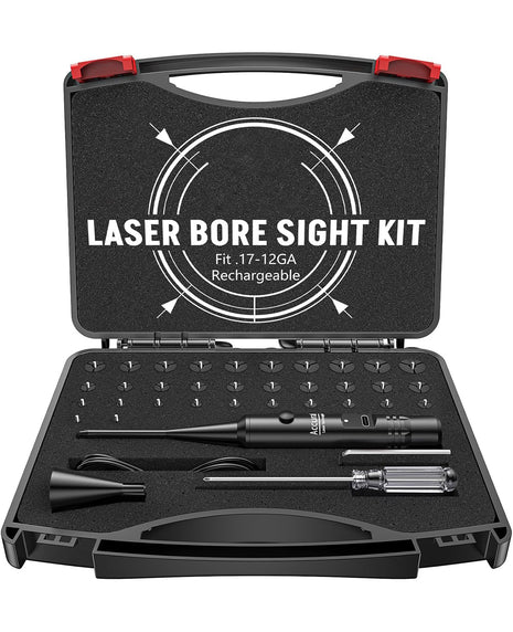 CVLIFE Professional Red Laser Bore Sight with 32 Adapters