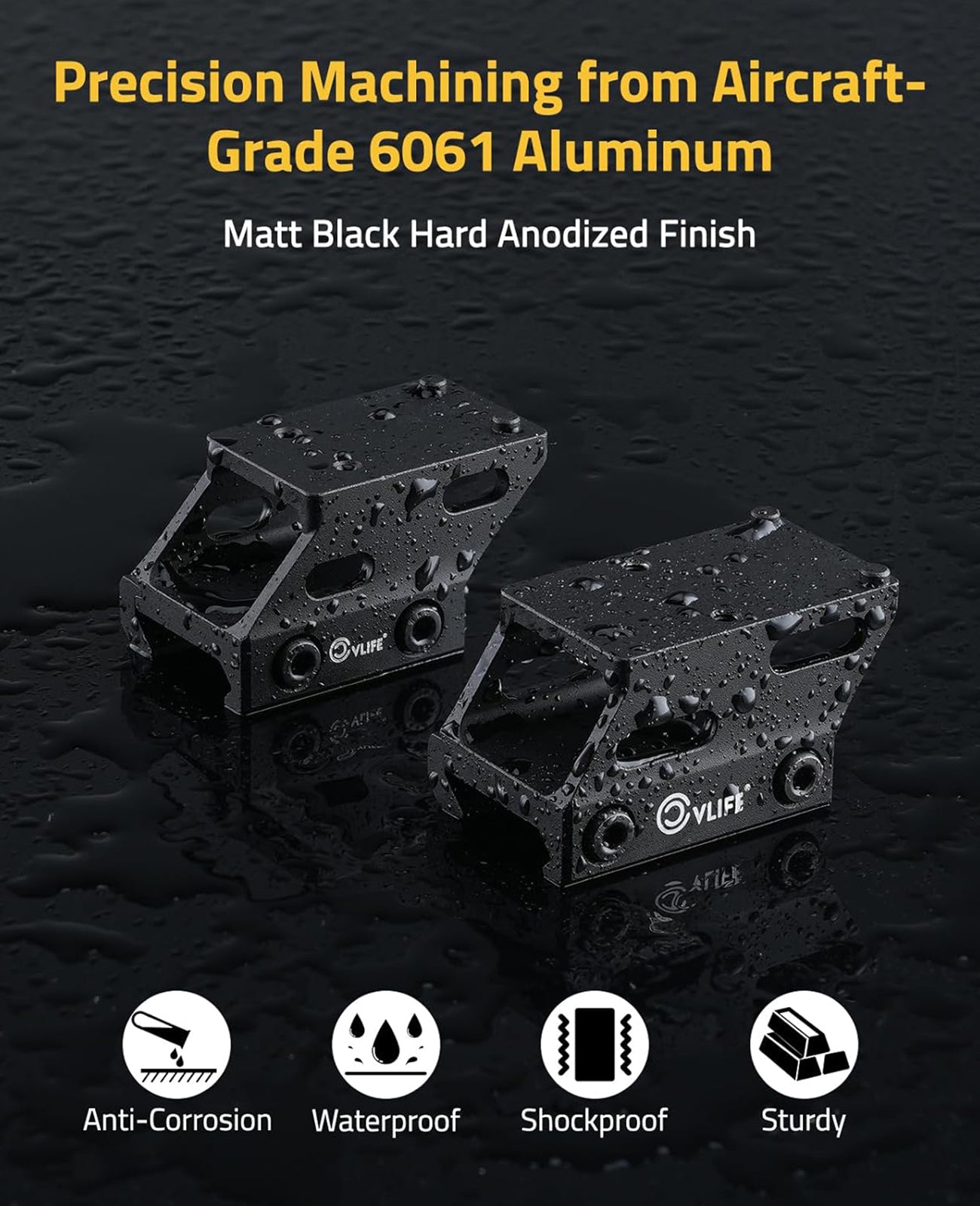 CVLIFE Red Dot Riser Mount Reflex Sight Optic Riser Plate for Picatinn