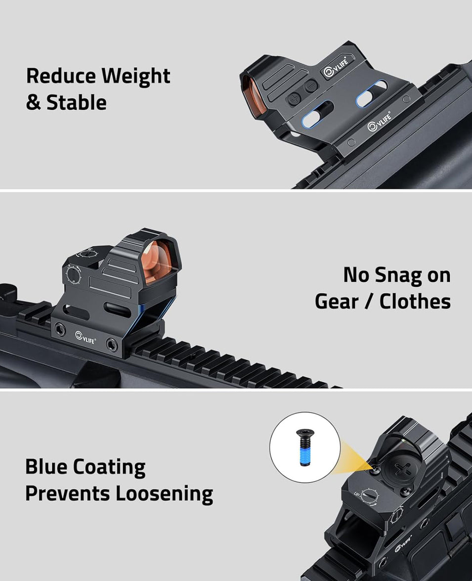CVLIFE Red Dot Riser Mount Reflex Sight Optic Riser Plate for Picatinn