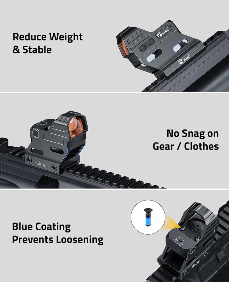 CVLIFE Red Dot Riser Mount，Reflex Sight Optic Riser Plate for Picatinn