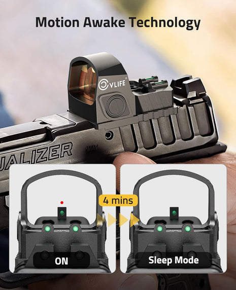 The Red Dot Scope With Motion Awake Technology