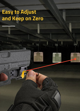 The Gun Laser Sight Easy to Adjust and Keep on Zero