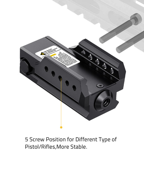 The Red Laser Sight With 5 Screw Position For Different Type Of Pistol Or Rifles