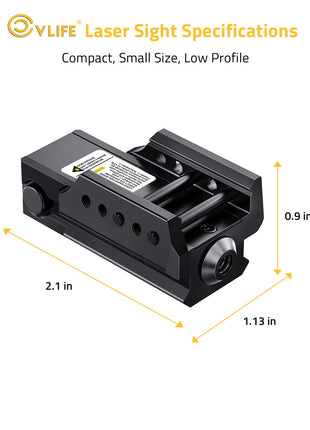 The Size Of Cvlife Red Laser Sight