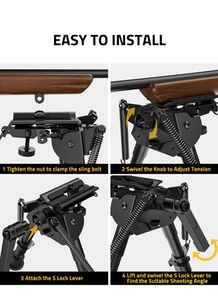 CVLIFE Rifle Bipod Installation Guide