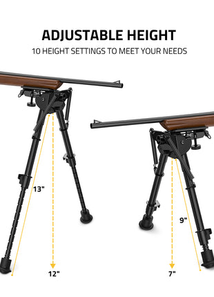 CVLIFE Adjustable Height Bipod 