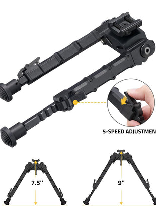 CVLIFE 7.5-9 Inches Rifle Bipod