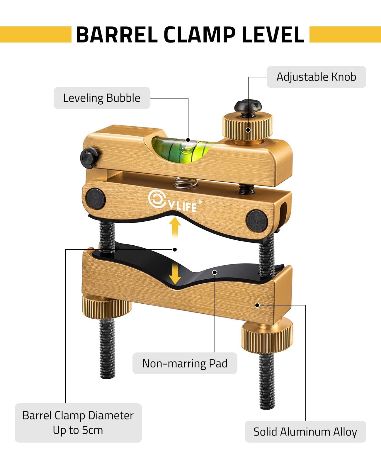 Scope Level Attachment CVLIFE Scope Leveling Kit, Professional Scope Level with Heavy