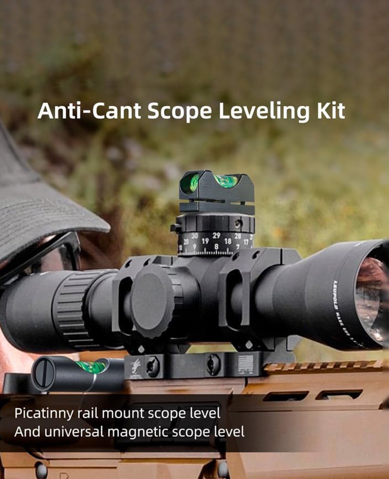 V On Scope CVLIFE Scope Leveling Kit for Single Picatinny Rail