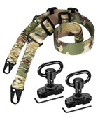 CVLIFE Two Point Sling with Anti-Rotation Sling Swivels, Adjustable Length Traditional Sling with 2 Packs Sling Swivels