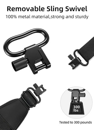 CVLIFE Two Point Sling with Swivels with Removable Sling Swivel