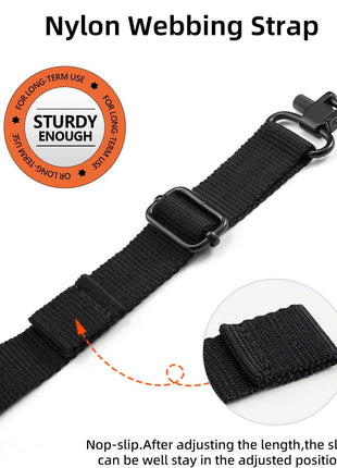 CVLIFE Two Point Sling with Swivels with Nylon Webbing Strap
