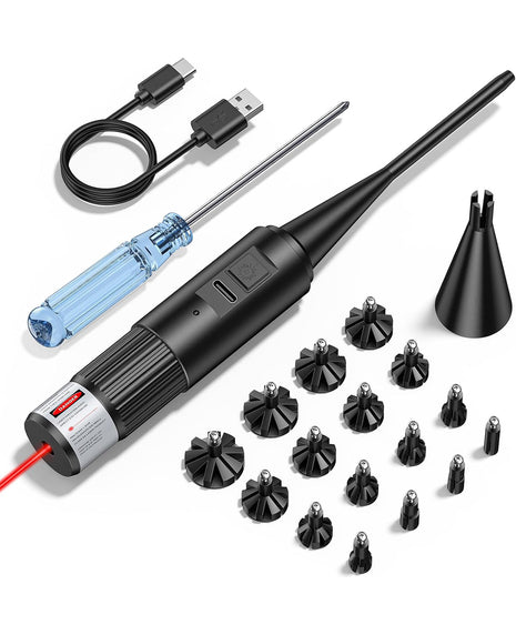CVLIFE USB Rechargeable Red Laser Bore Sight Kit