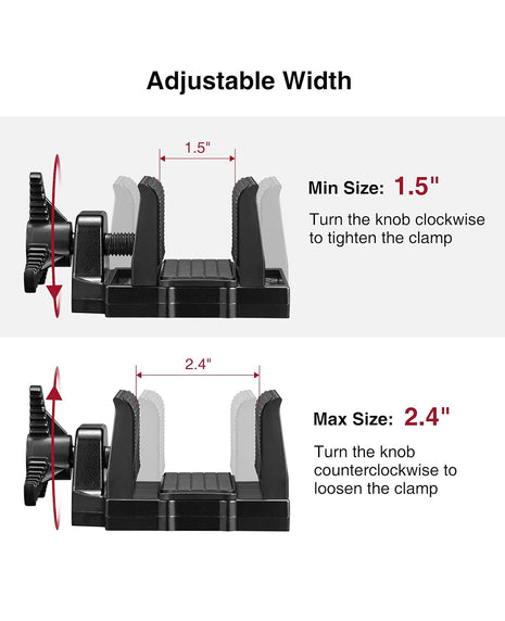 CVLIFE 1.5″-2.4″ width Shooting Clamp 