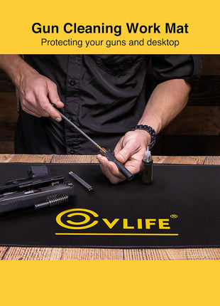 Gun Cleaning Work Mat Protecs Your Guns and Desktop