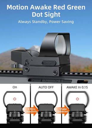 Motion Awake Red Green Dot sight