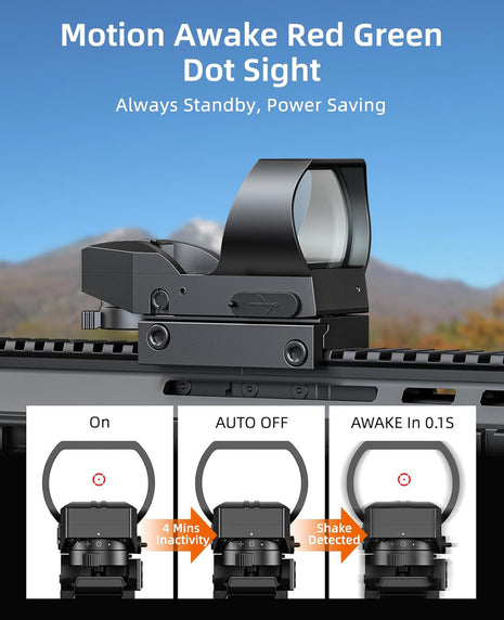 Motion Awake Red Green Dot sight