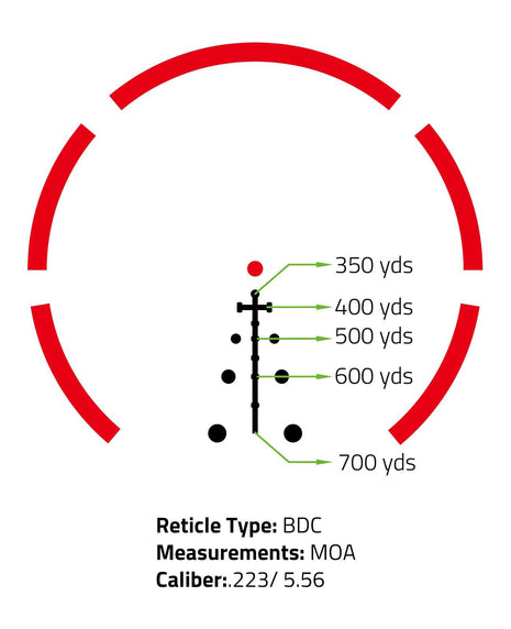 Illuminated BDC Reticle