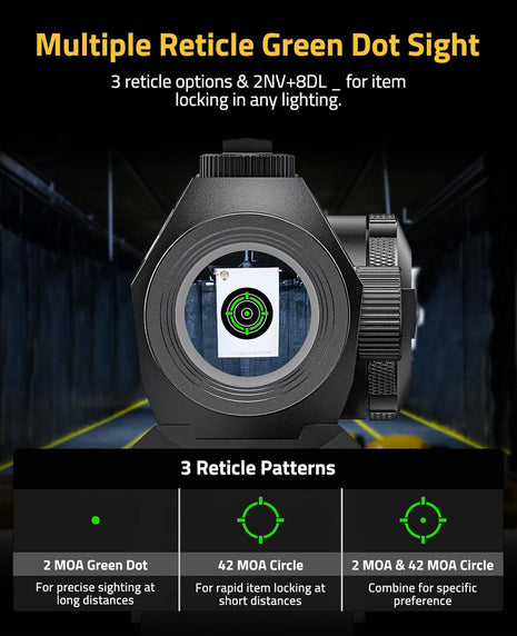 CVLIFE Multiple Reticle Green Dot Sight
